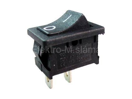 vypínač kolébkový MRS-101 černá 3A OFF-ON L464 BMEP009 