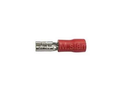 Zdířka faston 2,8mm 0,5-1,5mm červená L948