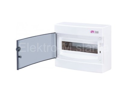 rozvaděč 12M ECT12PT na omítku kouřová dvířka 001101001 ETI