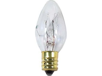 žárovka E12 7W čirá K663
