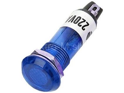 kontrolka kulatá 230V modrá 10mm otvor K464H