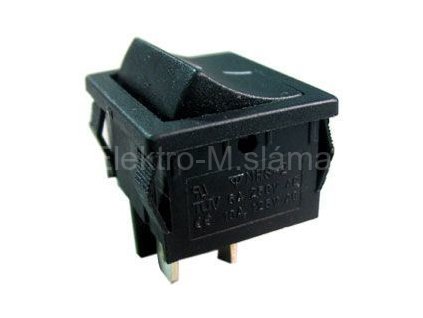vypínač kolébkový OFF-ON 2pol.250V/3A černý L460 02620056