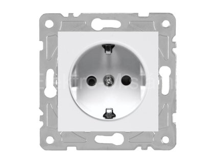 QAD1012W zásuvka schuko bílá QUAD