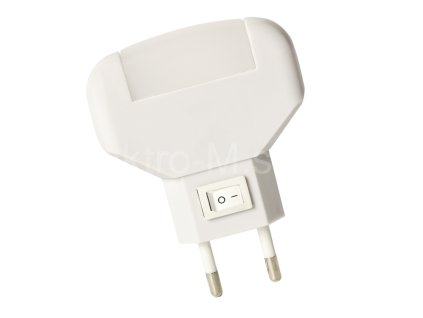 LED noční lampička s vypínačem bílé QM001W