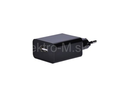 USB nabíjecí adaptér 1xUSB 2400mA AC 230V černý DC47