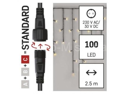 rampouch LED WW 2,5m D1CW01 CONNECT 100led