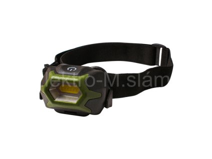 LED čelovka SP0302 COB IP44 100lm černá