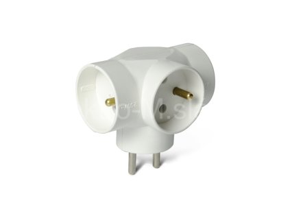 Rozbočka 3x zásuvka bílá 10A P901W