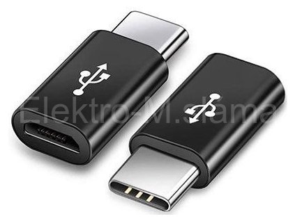 Redukce USB micro na USB C černá D342B