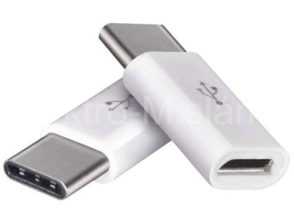 Redukce USB micro na USB C bílá D342