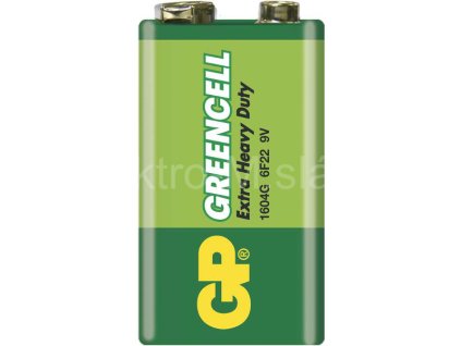baterie zinkchlorid 9V/6F22 GP Greencell B1250