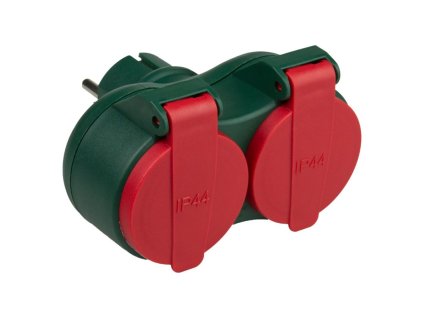 rozgaleznik elektryczny ip44 2 gniazda z uziemien