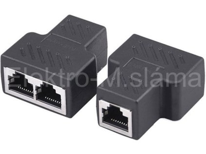 rozbočení RJ45 LAN Ethernet 1x female/2x female D615A