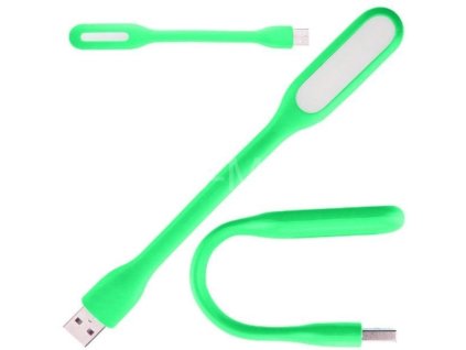 lampa USB LED 6x zelená T631A