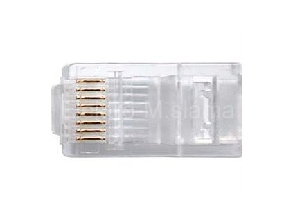 Konektor RJ45 8p-8c (drát) průchozí CAT.6E TEL0072