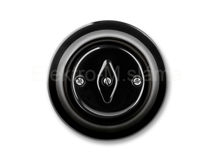 3560K-C07345 N vypínač č.7 černá otopčný DECENTO keramický