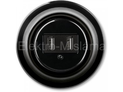 5014K-C00094 N nabíjecí USB černá DECENTO keramika