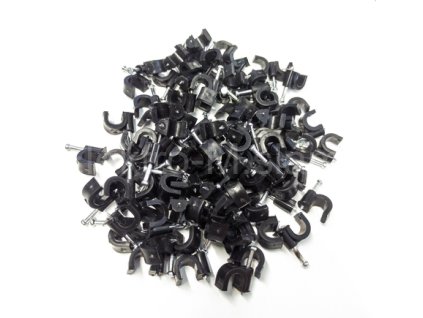 kabelová příchytka 6mm černá D H.7004C