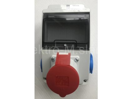 rozvaděč RJ6M-0102 6M 1x32A 5kolík + 2x230V RSK102 vydrátovaná
