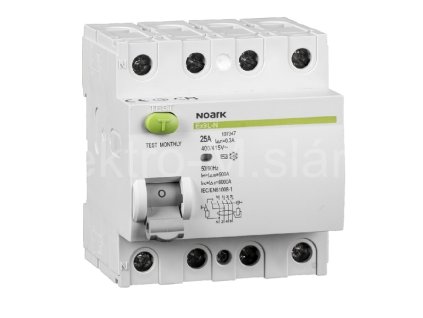 NOARK Ex9L-N 4P 40A 30mA proudový chranič 108332