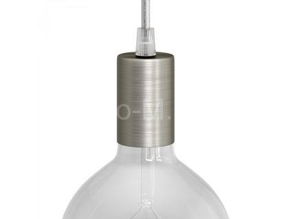 Válcová objímka matný chrom E27 KBM4011TIS