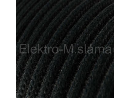 Textilní kulatý kabel 3x0,75 černá 111301