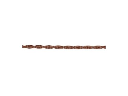 Textilní kabel 2x0,75 hnědý splétaný 111402