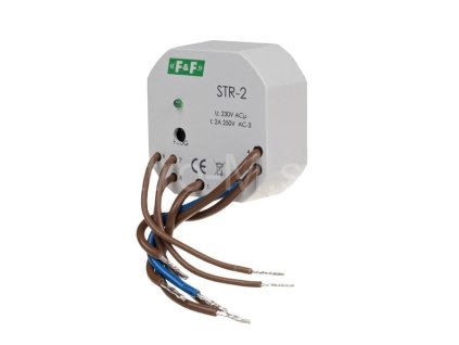 STR-2 FaF roletový  ovladač jednotlačítkový 230V AC 8A