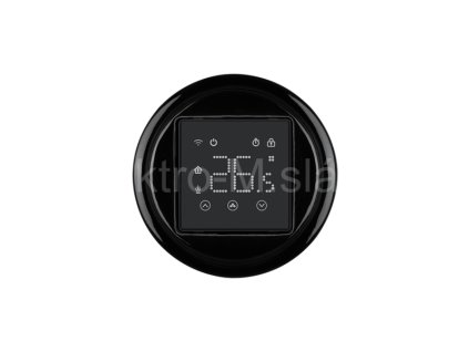 VINTAGE termostat digitál WIFI černá keramika slim K1-DHT-23 16A