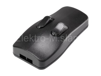 Spínač šňůrový dvoj 98001c410 černá 2A COMPONENTS