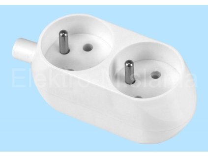 dvojzásuvka GN-270 bílá