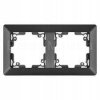 EMOS 2 rámeček antracit A6004.5 černá