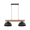 Lustr 2R OSLO 4711 TK černá/dřevo 9584711