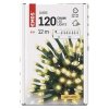 řetěz LED WW 12m D4AW03 120LED venkovní i vnitřní, teplá bílá, časovač