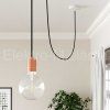 Kabel textilní spirála černý matný TC04 2x0,75 XZ2TC04