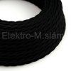 Kabel textilní spirála černý matný TC04 2x0,75 XZ2TC04