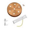 cylindrical metal 7 hole ceiling rose kit (3)