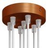 cylindrical metal 7 hole ceiling rose kit
