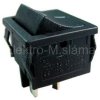 vypínač kolébkový OFF-ON 2pol.250V/3A černý L460 02620056