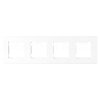 QAD1004W 4 rámeček bílá QUAD plast