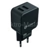 Napáječ USB 2x 3,4A černá CLT135
