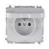 6619A-A06997 S zásuvka IP44 šedá bez rámečku TANGO ABB 2CHA196997A6517