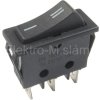 Přepínač kolébkový 2pol./3pin ON-ON 15A černá 02620039 L434