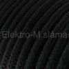 Kabel textilní černá matný XZ2RC04 2x0,75 1m