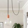 Kabel textilní černá matný XZ2RC04 2x0,75 1m