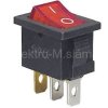 Vypínač kol. KCD1-2 OFF-ON 250V/6A červený L468A 02620006