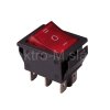 Kolébkový spínač ON/OF/ON, 15 A, červený BMEP002