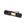 Solight LED kovová svítlna 3W+COB 150+60lm AA WL115 černá