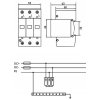 Svodič přepětí APV-OPS-3P-T1+T2 32A 1000V DC 20kA max proud 40kA připojení 35mm