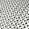 Kabel textilní s 3D efekt RT14 2x0,75mm  stracciatella XZ2RT14 bílo černá